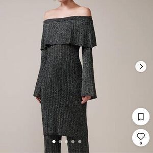 Keepsake The Label metallic knit sheath bodycon dress